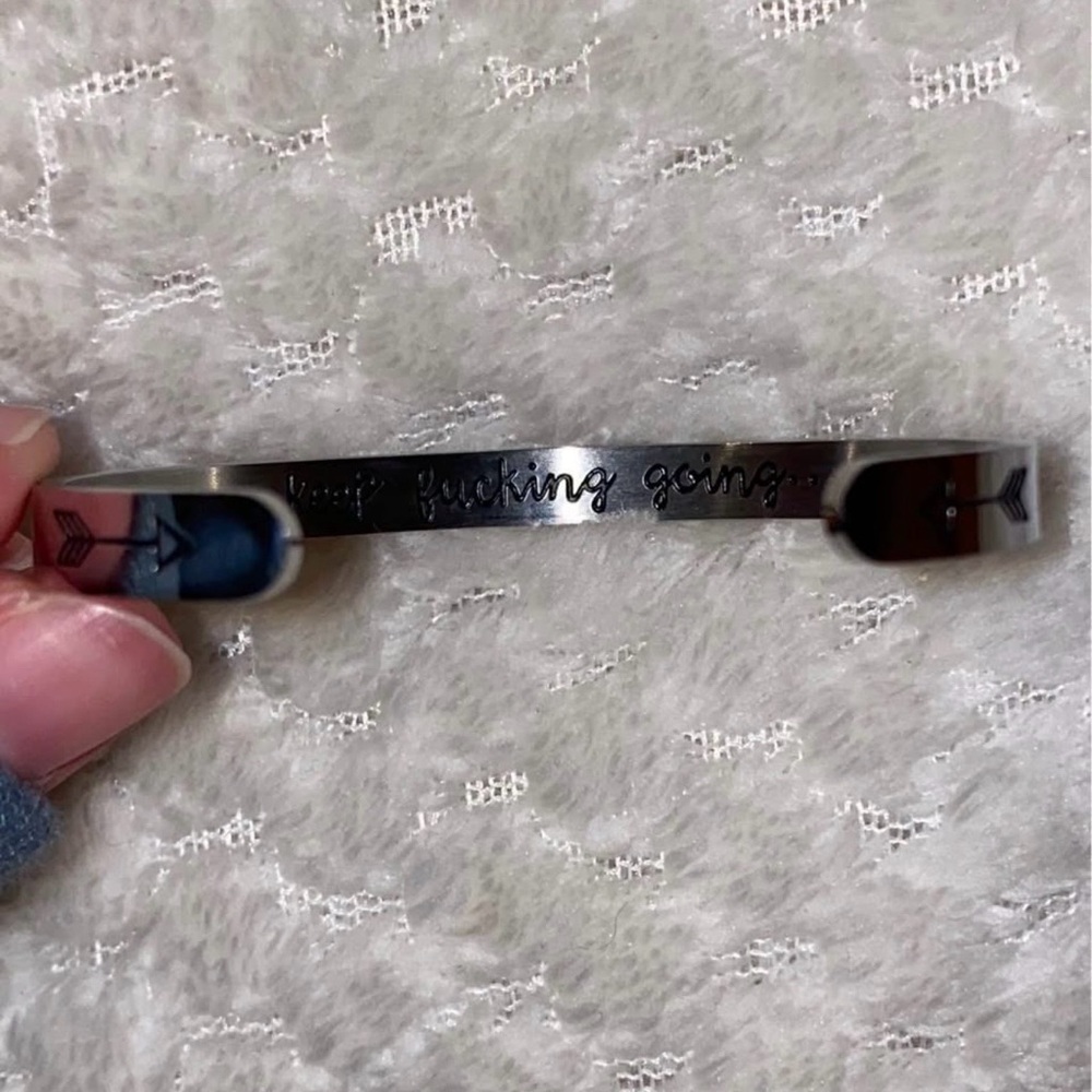 Silver Inspirational Bracelet